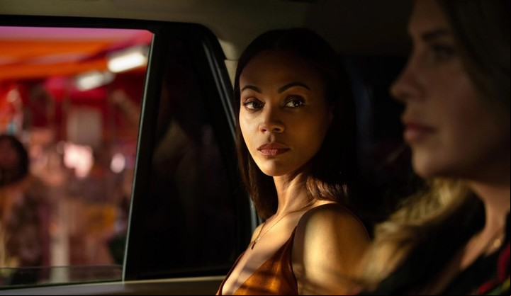 Qué cara, qué gesto: Zoe Saldaña y Karla Sofía Gascón en "Emilia Pérez". ¿Quién compite como protagonista, y quién en rubro secundario? Fotos Archivo Clarín