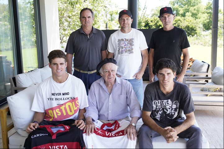 Los Heguy. Eduardo, Ignacio, Alberto, Cruz, Alberto Pedro y Antonio. Foto: Ariel Grinberg
