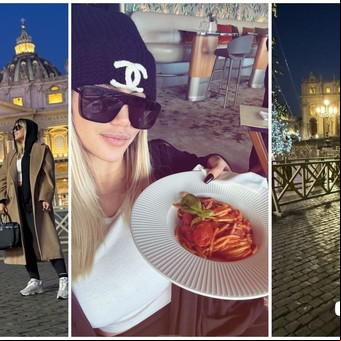 Las vacaciones en familia de Wanda Nara y L-Gante en Roma: todas las imágenes