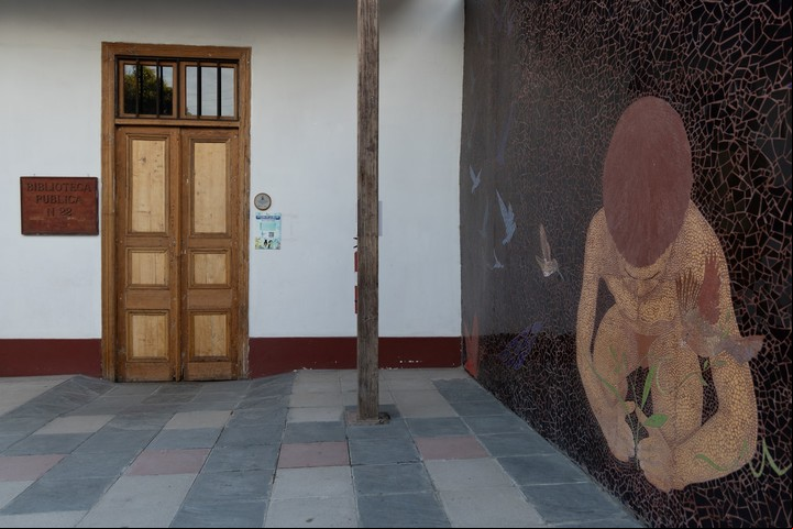 Biblioteca y ex escuela de la poetisa Gabriela Mistral en Vicuña, Chile. Foto EFE/Ailen Díaz