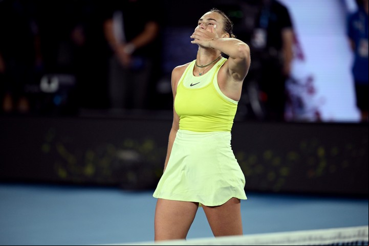 Aryna Sabalenka suma 19 victorias consecutivas en el Abierto de Australia. Foto: Joel Carrett / EFE / EPA.