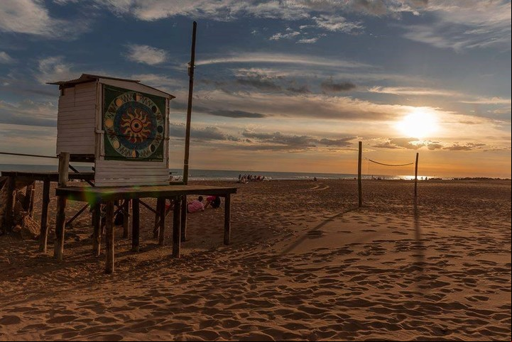 Una postal del atardecer en el Balneario Marisol. Foto: Gentileza @marisolturismo.