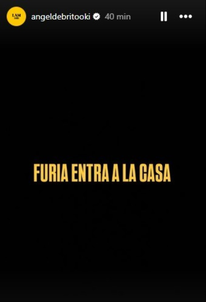 El posteo de Ángel de Brito sobre Gran Hermano. Foto: Instagram.