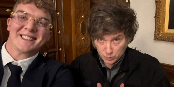 Javier Milei con Hayden Mark Davis