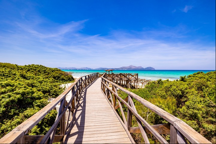 Playa de Muro, en Mallorca, España. Foto Shutterstock