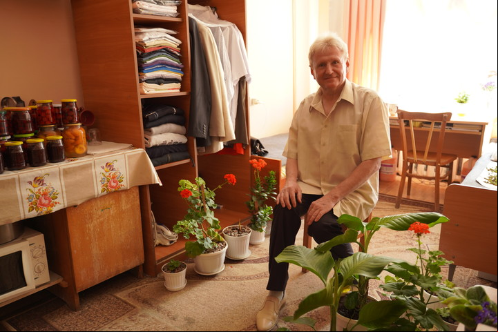Vasyl Pryhodko, un desplazado ucraniano que se instaló en Odesa. Foto: Gentileza ACNUR