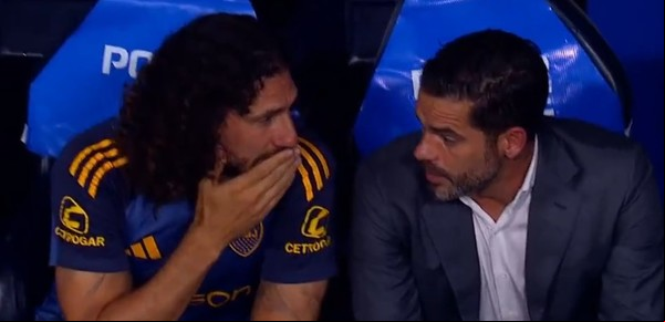 "¡Ayudame!": el inesperado pedido de Gago a Coloccini tras la lesión de Ander Herrera en la derrota de Boca ante Newell's