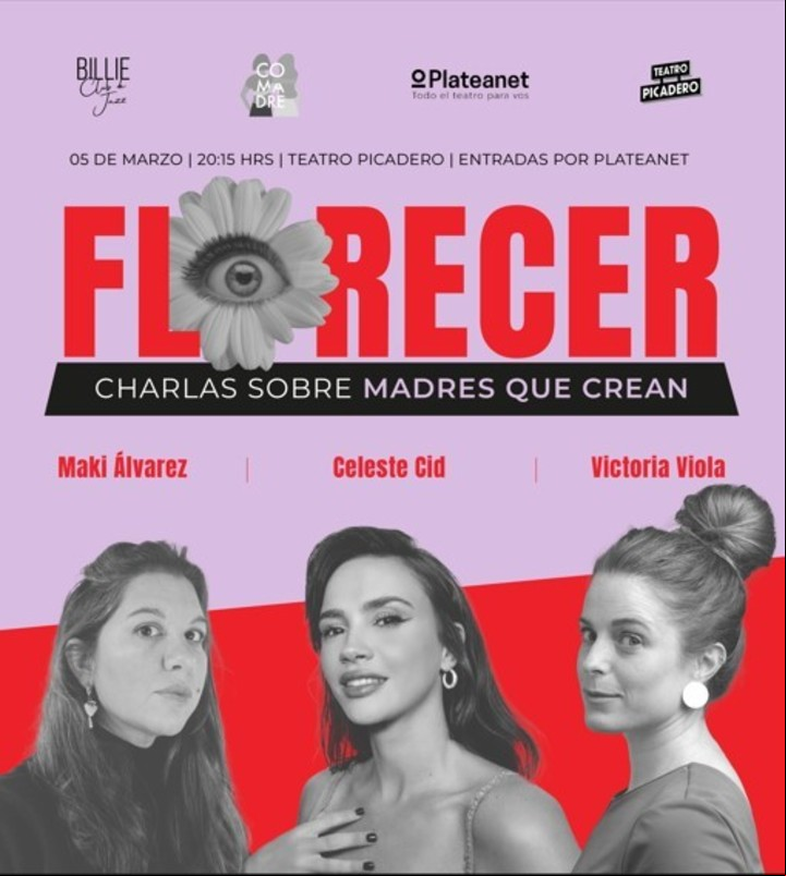 El 5 de marzo harán su quinto encuentro en vivo, Florecer, que tendrá a la actriz Celeste Cid como invitada.