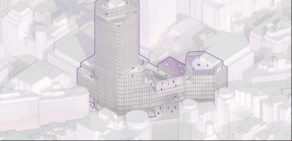 El Taller: Un edificio con programa híbrido en el Microcentro