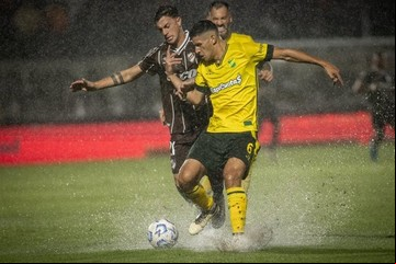 Defensa y Justicia le ganaba a Platense pero el diluvio suspendió el partido en Vicente López