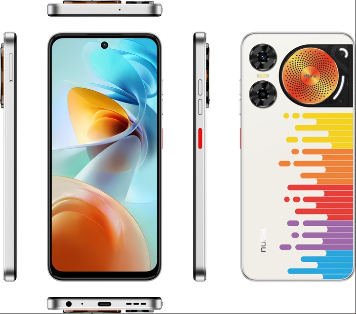 Nubia Music 2 con un parlante externo más potente que la generación anterior.