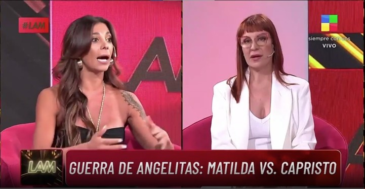 Ximena Capristo pronunció mal una palabra en medio de una pelea con Matilda Blanco.