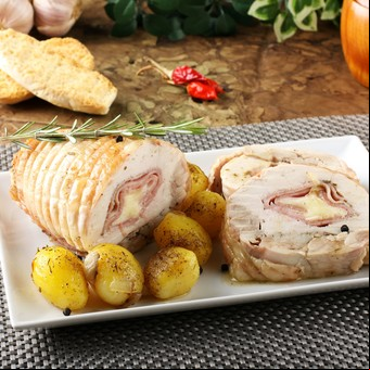 Pollo relleno fácil