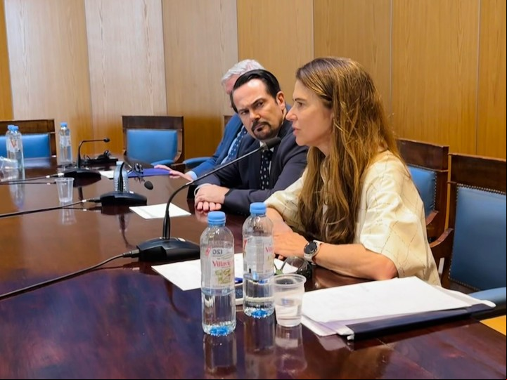 La ministra de la Corte Suprema de Justicia de Tucumán, Claudia Sbdar, en el conversatorio por el caso Pelicot.