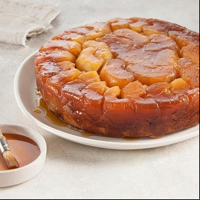 Torta invertida de manzana 