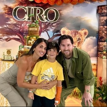 Antonela Roccuzzo reveló los detalles del cumpleaños de Ciro Messi: las imágenes que compartió y la particular decoración