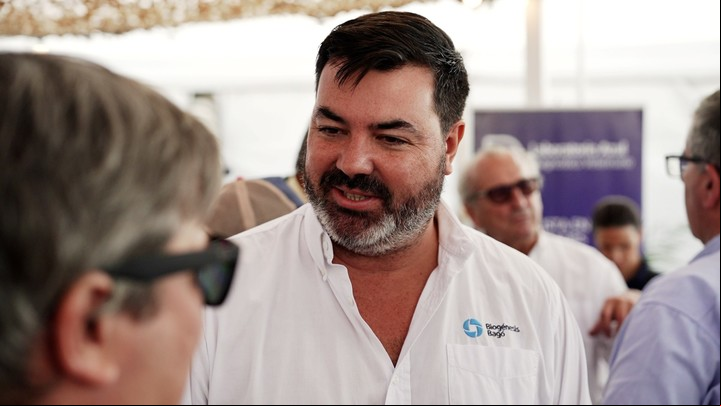 Juan Cruz Muriel, Gerente Técnico Comercial de Biogénesis Bagó, presente en Expoagro 2025.