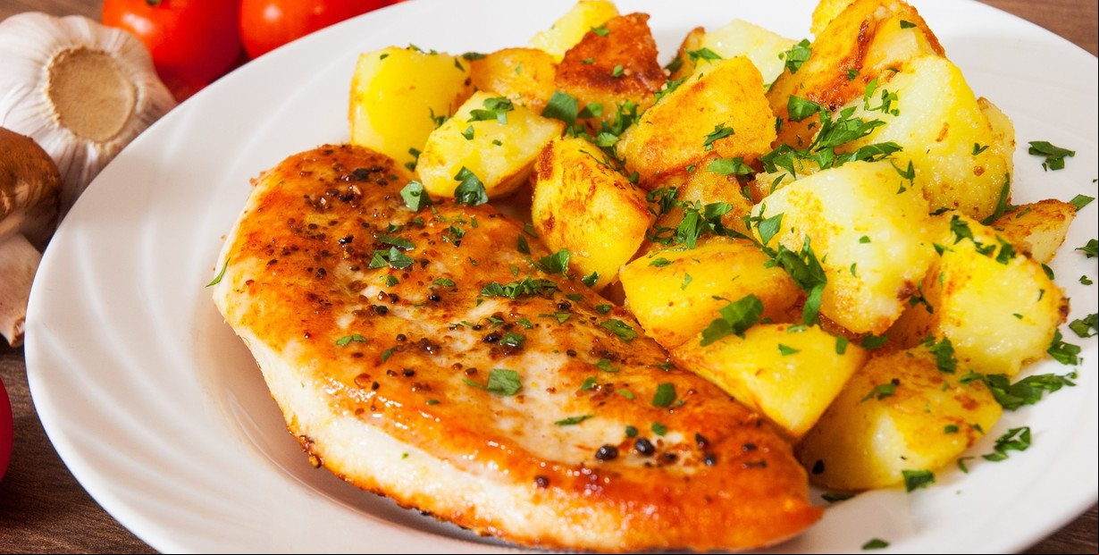 Receta de Pollo con papas rápido y fácil