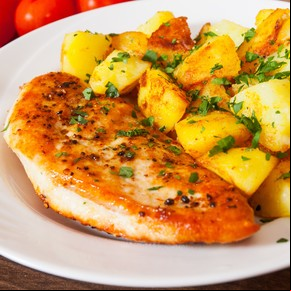 Pollo con papas rápido y fácil