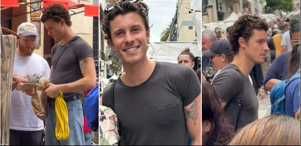 Shawn Mendes, de paseo por Buenos Aires en la previa del Lollapalooza: visitó San Telmo y siguió a Tini
