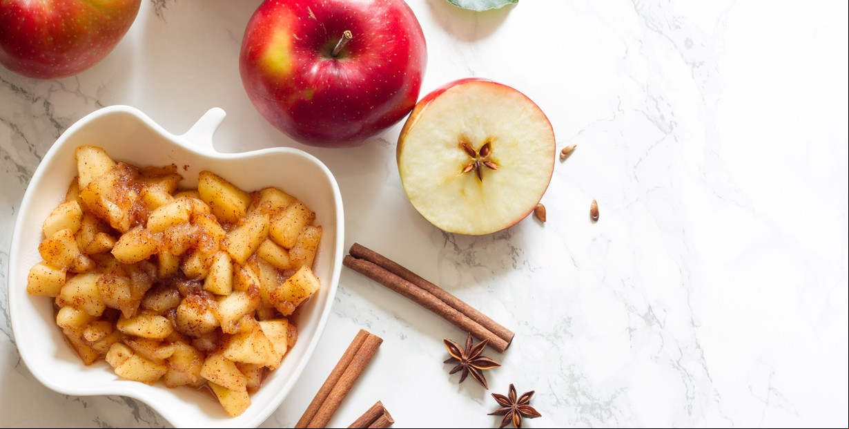 Receta de Compota de manzana al microondas