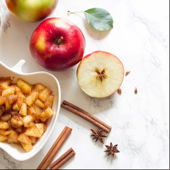 Compota de manzana al microondas