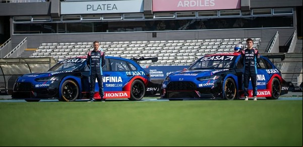 Con el "clan Pernía" y Nelsinho Piquet, el equipo Honda YPF Racing hizo su presentación oficial en Córdoba 