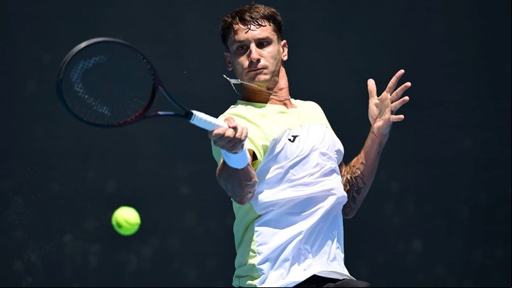 Ugo Carabelli jugará su primer cuadro principal en un Masters 1000 sobre polvo de ladrillo. Foto ATP Tour/Getty Images