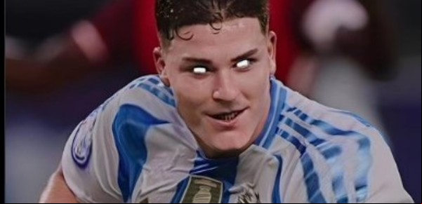 Julián Álvarez picó temprano a Brasil y estallaron los memes de la Araña en el clásico sudamericano