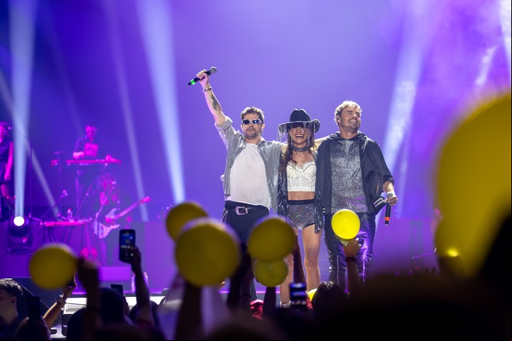 Erreway. Camila Bordonaba, Felipe Colombo y Benja Rojas. Foto de prensa