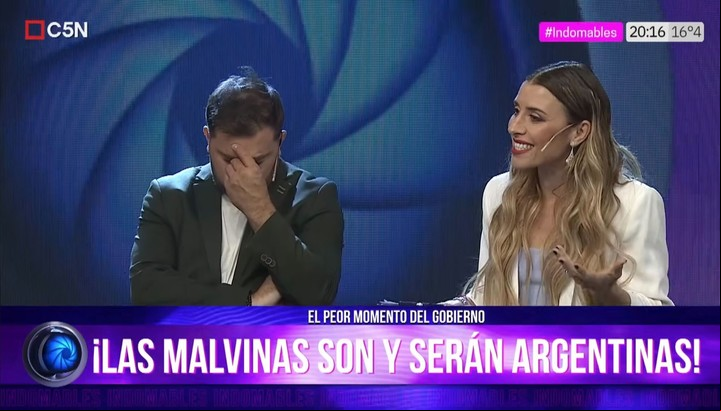 "Lamentablemente no son nuestras". Foto: Captura TV