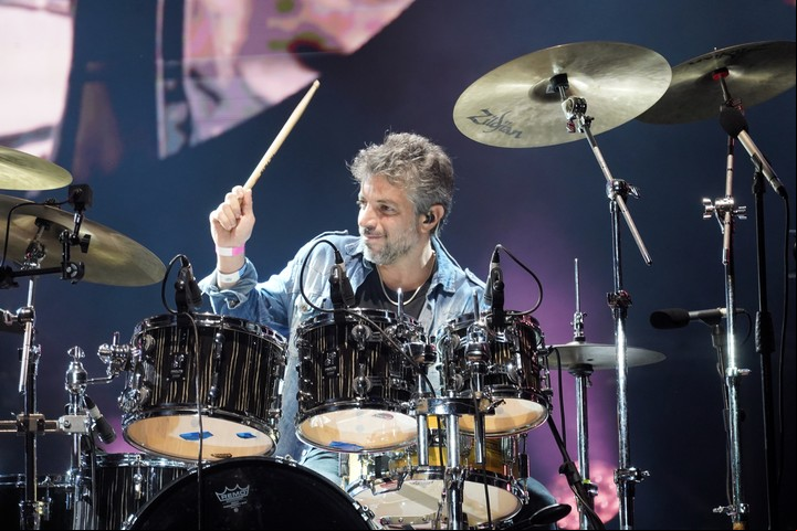 Juanito Moro en el recital de homenaje a Serú Girán. Foto: Martin Bonetto