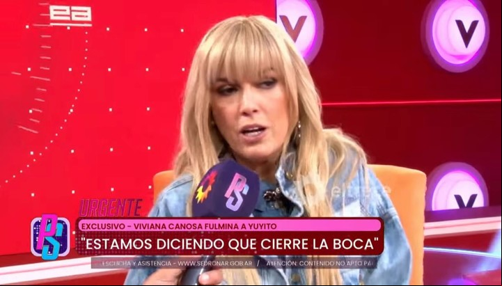 La respuesta de Viviana Canosa a Yuyito González. Foto: Captura TV