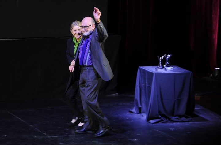 Premio Trayectoria de Revista Ñ. En 2018, en el Teatro San Martín. Foto Juano Tesone