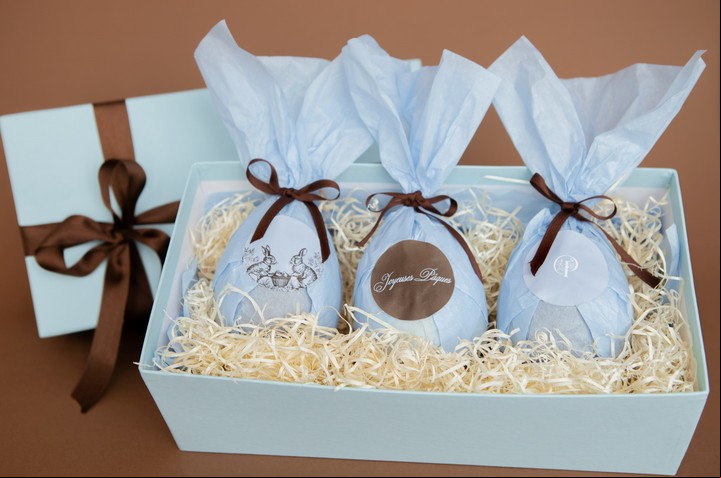 Box especial con 3 huevos de chocolate de La Pâtisserie Sofitel Recoleta