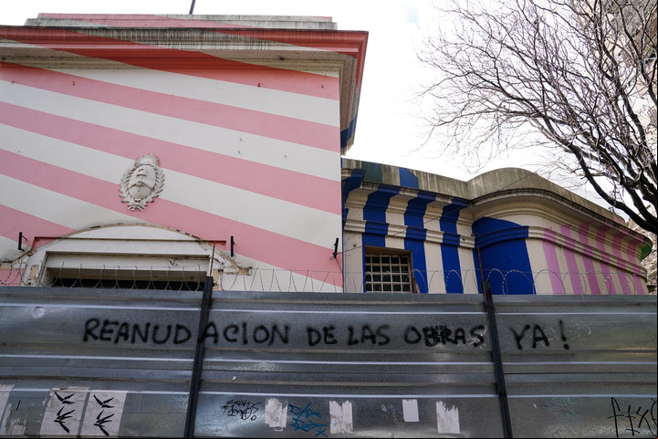 Obras en suspenso. Julio de 2022. Foto Maxi Failla