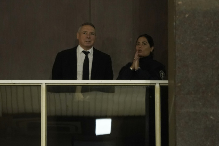 Víctor Stinfale, en el juicio por la muerte de Diego Armando Maradona. Foto Maxi Failla