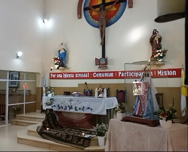 La parroquia Nuestra Señora Nieva, en Jujuy quedó en el foco policial por denuncias de múltiples abusos sexuales. Foto: Facebook