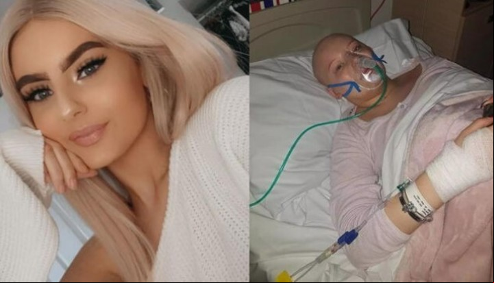 Después de seis semanas de pruebas y biopsias, le diagnosticaron sarcoma de Ewing de células blandas en estadio 4.