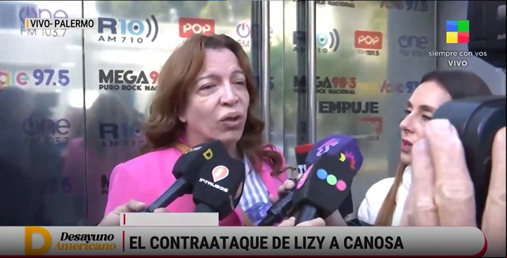 Lizy Tagliani volvió a defenderse de las acusaciones de Viviana Canosa. Captura TV