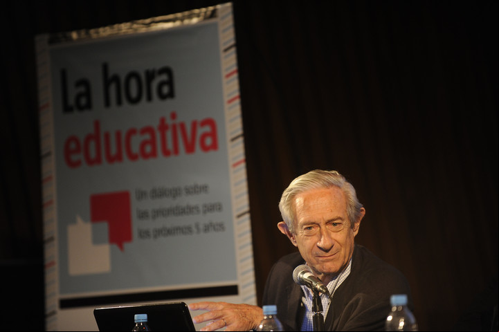 Juan Llach, en un debate sobre educación. Foto: archivo