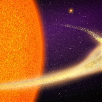 Hallaron un planeta que se desintegra y deja una cola de 9 millones de kilómetros