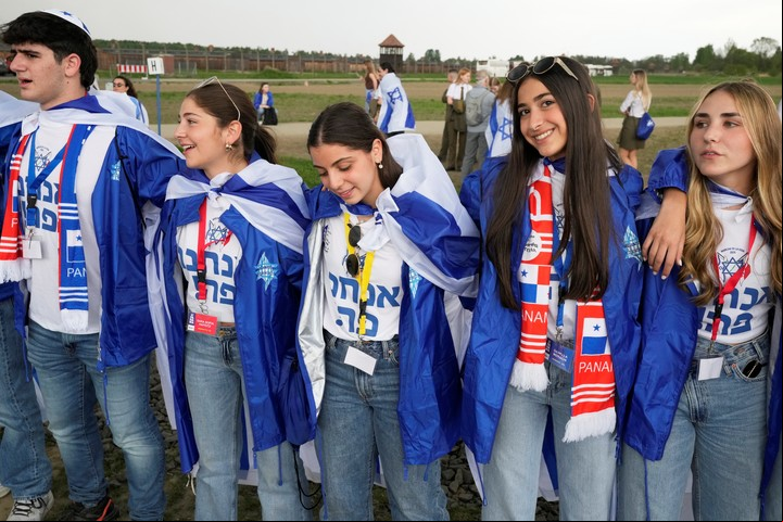 Los estudiantes en la marcha
