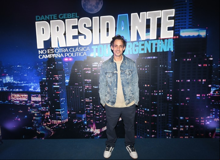Agustín "Rada" Aristarán presente en el estreno de "PresiDante Tour Argentina".