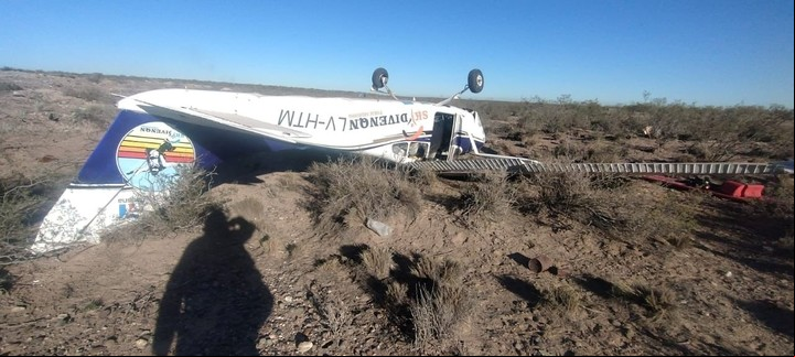 La avioneta era tripulada por una pareja de Cipolletti.