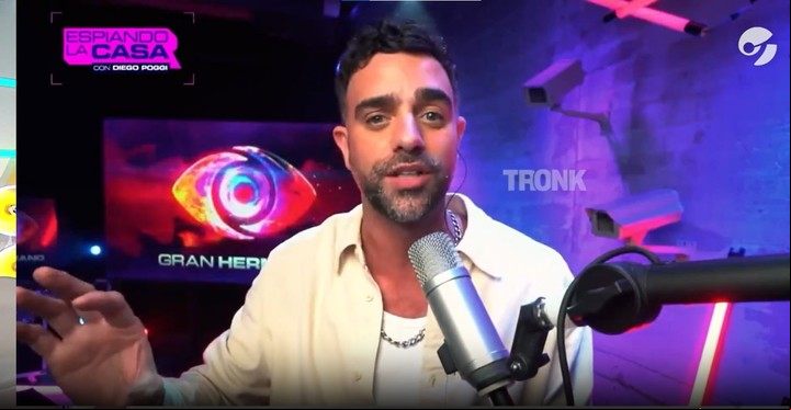 Diego Poggi cargó fuerte contra Rodrigo Lussich. Captura video