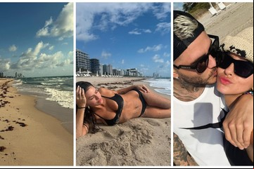 La China Suárez y Mauro Icardi, amor, sensualidad y playa en Miami: todas las fotos del viaje