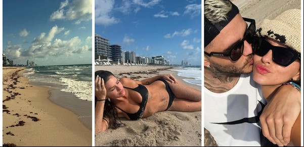 La China Suárez y Mauro Icardi, amor, sensualidad y playa en Miami: todas las fotos del viaje