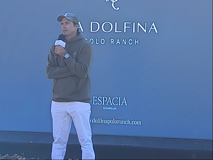 Adolfo Cambiaso en la presentacio de La Dolfina Polo Ranch, en Cañuelas.