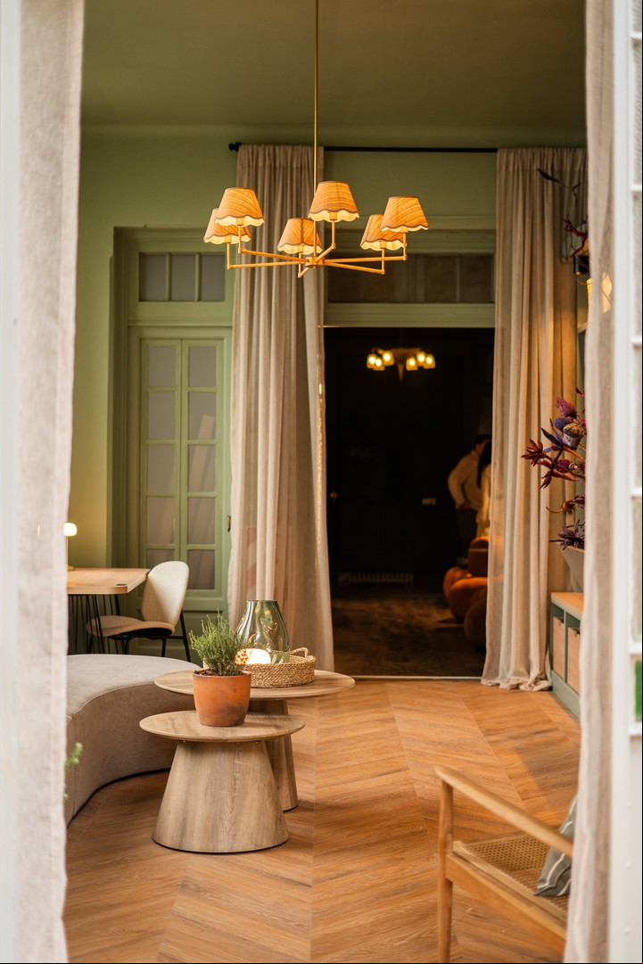 Hall y Mudroom: un pequeño espacio de la antigua casona.